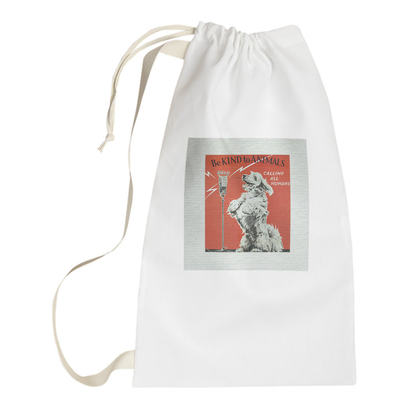 Sac à linge pour publicités rétro animal, Grand (H 76,5 po x l 29,5 po x P 1,5 po)