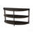 Kalne Console Table Half Moon Shape With 2 Open Shelves, Table