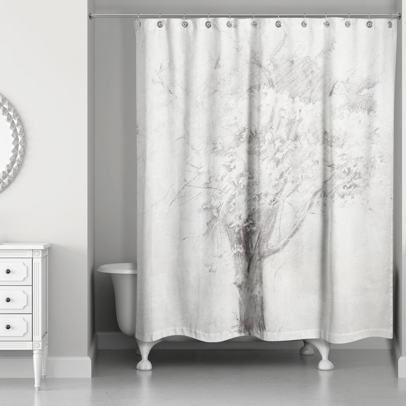 Rideau de douche simple abstrait