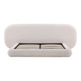Ringo Upholstered Platform Bed, Kaia Snow, Queen