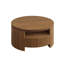 Table basse ronde avec rangement