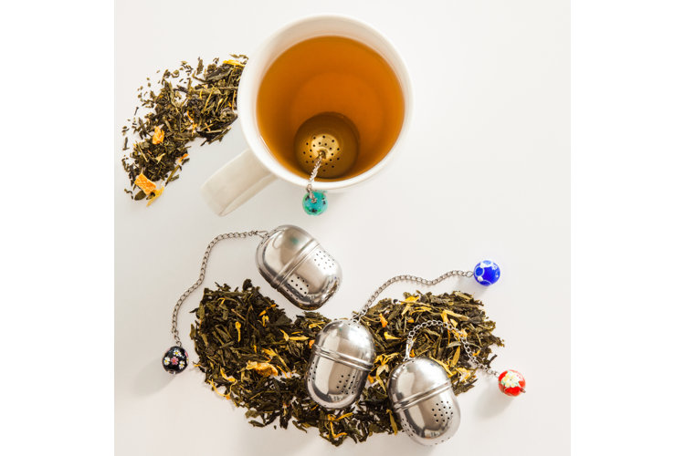 tea infusers among loose leaf tea