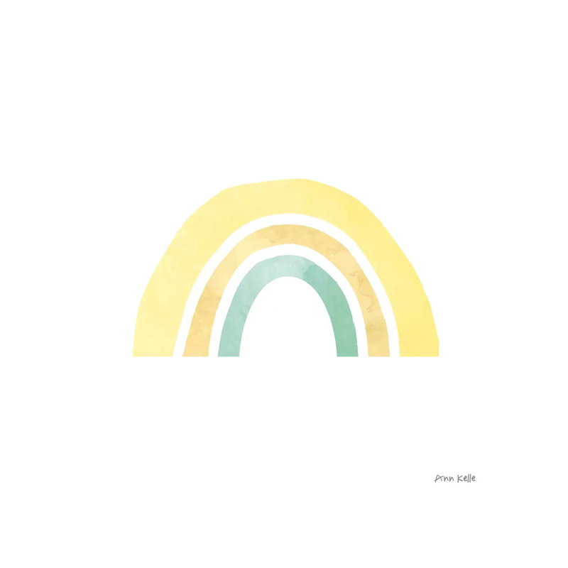 Pastel Rainbow Li - Wrapped Canvas Print, 30.48 cm H x 30.48 cm W