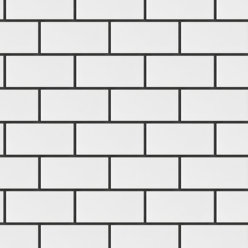 Porcetile 11.64 in. x 11.46 in. Brick Joint Matte Porcelain Mosaic Wall and Floor Tile