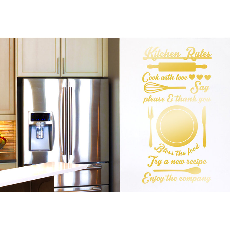 Wall Decal, Shiny Gold