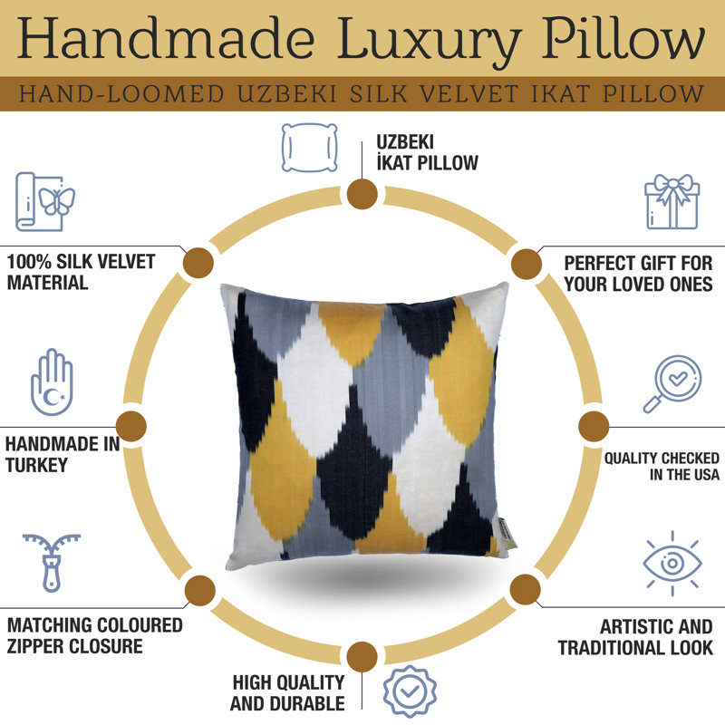 Silk Square Pillow Cover & Insert