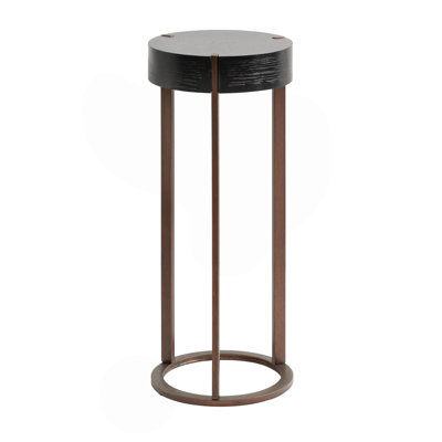 Round Wooden Drink Table