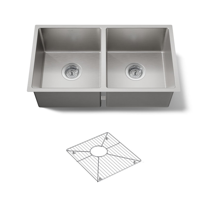 Strive 29-1/2 In. Undermount Double-Bowl Kitchen Sink
