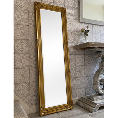 Eleonora Tall Solid Wood Framed Wall or Dressing Mirror