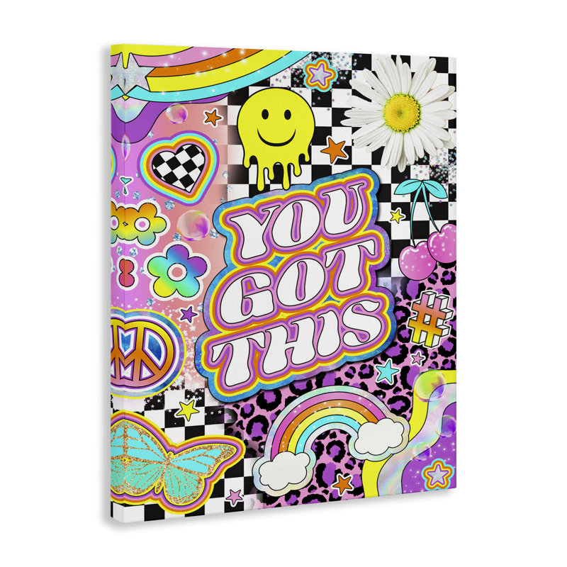 «Groovy You Got This Collage» par Jess Stempel, H 30 po x l 24 po