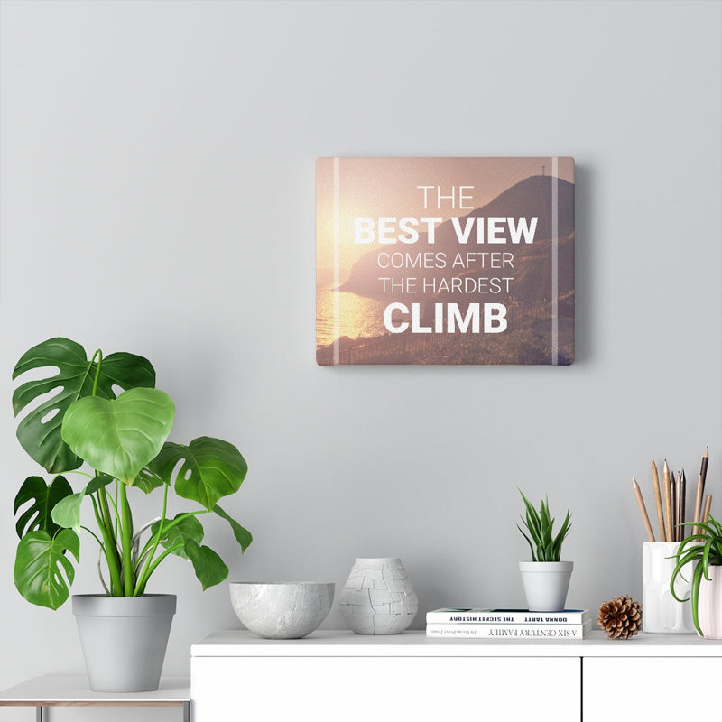 The Best View - Wrapped Canvas Print, 28cm H x 36cm W