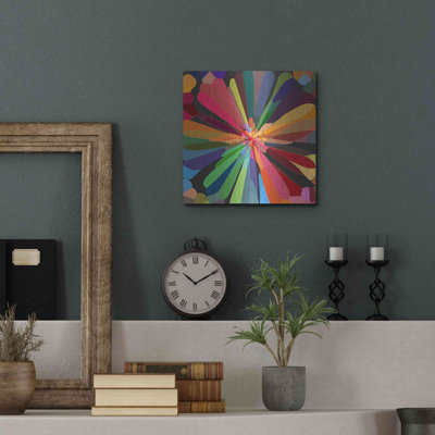 Art mural en métal Wrought Studio ™ «Flower 12» par Shandra Smith