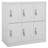 Locker Cabinet - Light Grey 35.4”X17.7”X36.4” Steel Storage Unit, Adjustable Shelves, Secure Locking Design-940508140