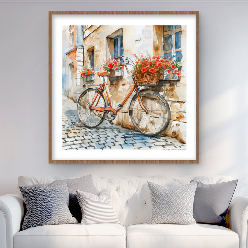 Prêt à l'emploi - reproduction encadrée pour la décoration intérieure, Brun