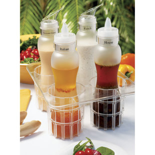 Ensemble de 12 vinaigrettes à salade GET SDB-32-PC-2, 32 onces, transparent givré