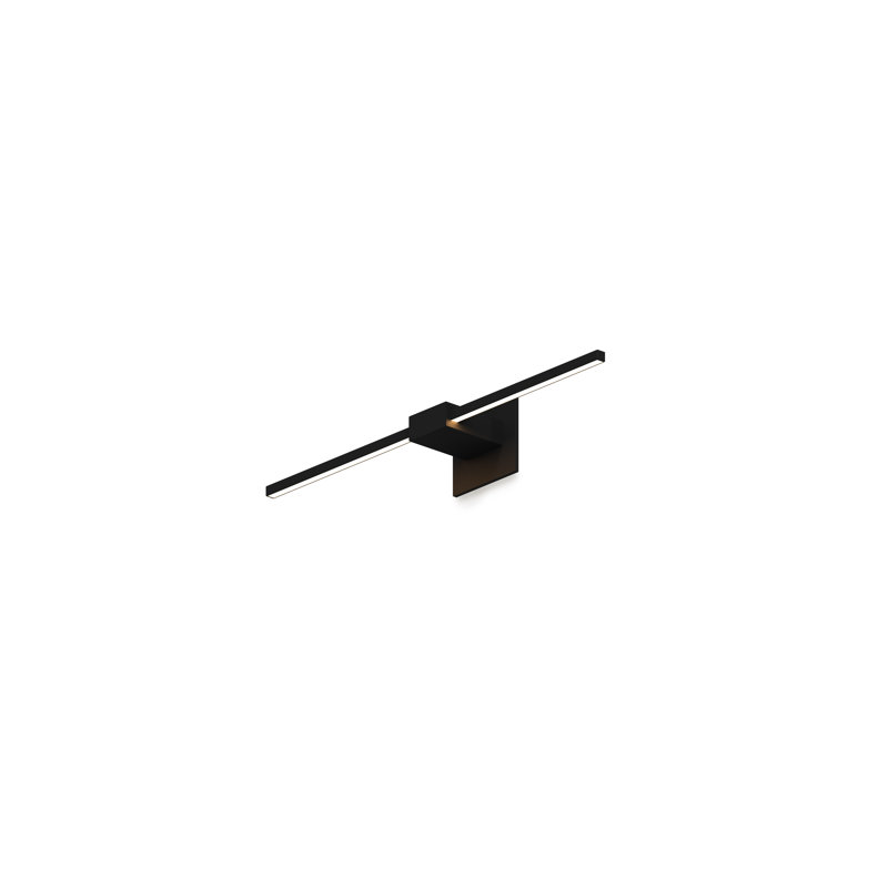 Z-Bar 1 - Light LED Armed Sconce, 4.5" H x 24" W x 4" D, Matte Black