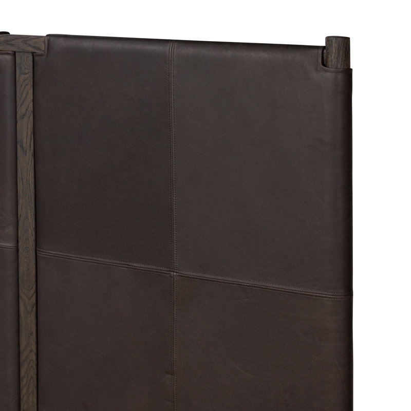 Salado Leather Bed, Heirloom Cigar, Queen