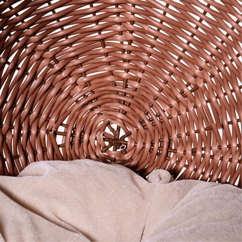 Lit surélevé pour chat avec panier rotatif et rembourrage de coussin épais, abri de jardin naturel, coussin de chaise