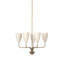 Lodovico Solid Brass 5-Light Chandelier