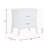 Babb White Finish Accent Table