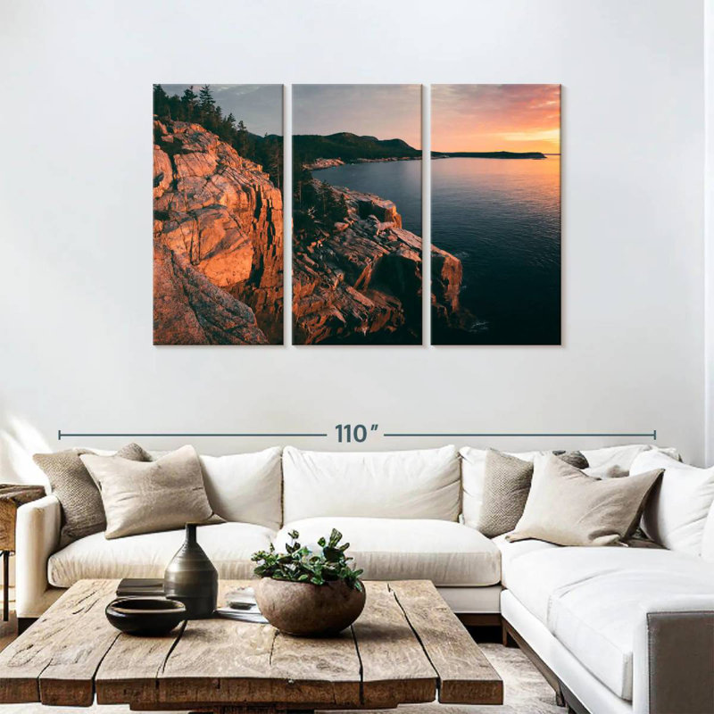 Falaises du parc national Gillard Acadia, H 48 po x l 74 po