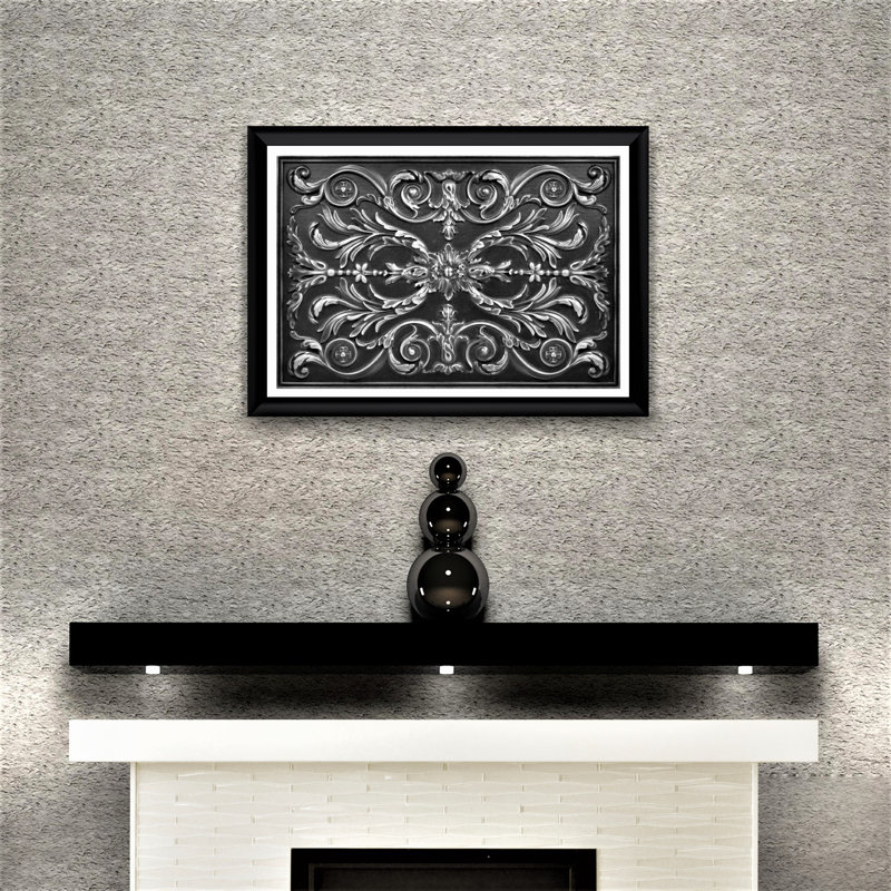 Panneau décoratif dosseret en métal 12 po x 16 po, Fer forgé