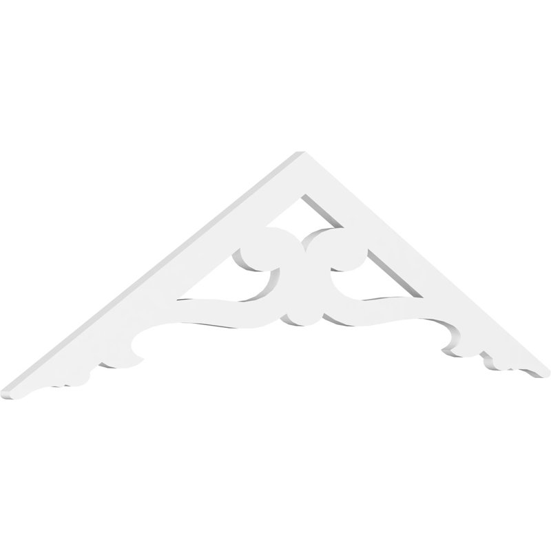 Pignon en PVC de qualité architecturale Brontes, H 20 po x l 60 po x P 1 po, 7 / 12