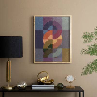 Chainweave I Framed Print - Solid Wood
