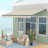 Outsunny Polyester Cover Retractable Patio Awning-96861867-112964795-112964800