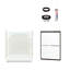 Ensemble 60" W x 73.75" H Framed Rectangle Sliding Shower Stall and Base Included-670768002-563040073