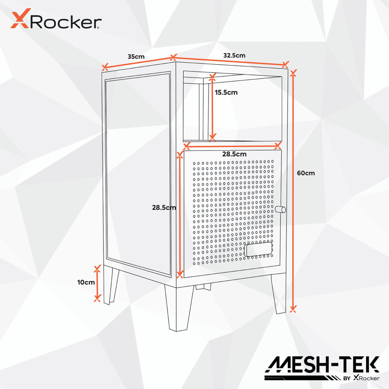 X Rocker Mesh-Tek Single Cube Unit - Bedside