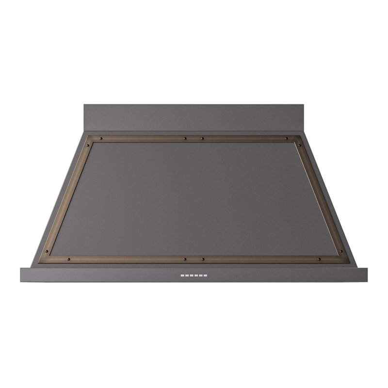 Hotte murale 48 pouces ILVE Nostalgie II Series Noblesse avec 600 pi³ / min, Graphite mat / bronze
