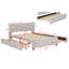 Lit plateforme avec design d'inspiration brique et deux tiroirs avec lit gigogne-800672839-800672833