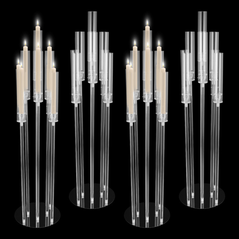 Tabletop Acrylic Candle Holder Wedding & Party Centerpiece Decor Candle Holder