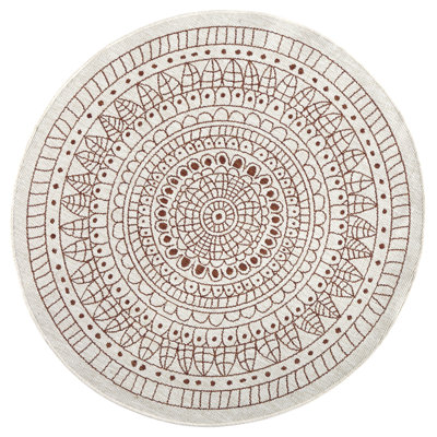 Porto Flatweave Orange/Cream Rug