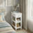24'' Tall End Table, Narrow Side Table with Drawer and Shelves for Small Space-648055035-633413262