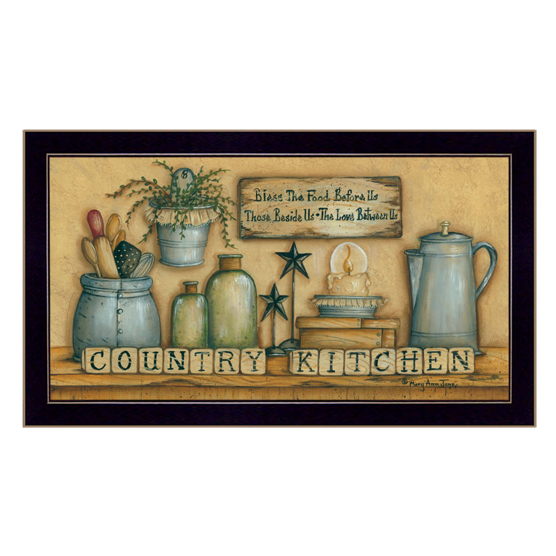 'Country Kitchen' Framed Graphic Art Print