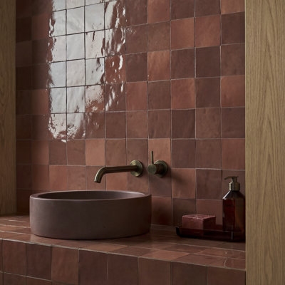 Virello  3.93 in. x 3.93 in. Glossy Ceramic Wall Tile (3.22 Sq. Ft. / Case)