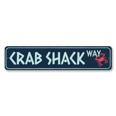 Crab Shack Way Custom Aluminum Sign