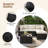 3-Seat Wicker Modular Patio Sectional with Ottoman & 4-Inch Cushions-302125120