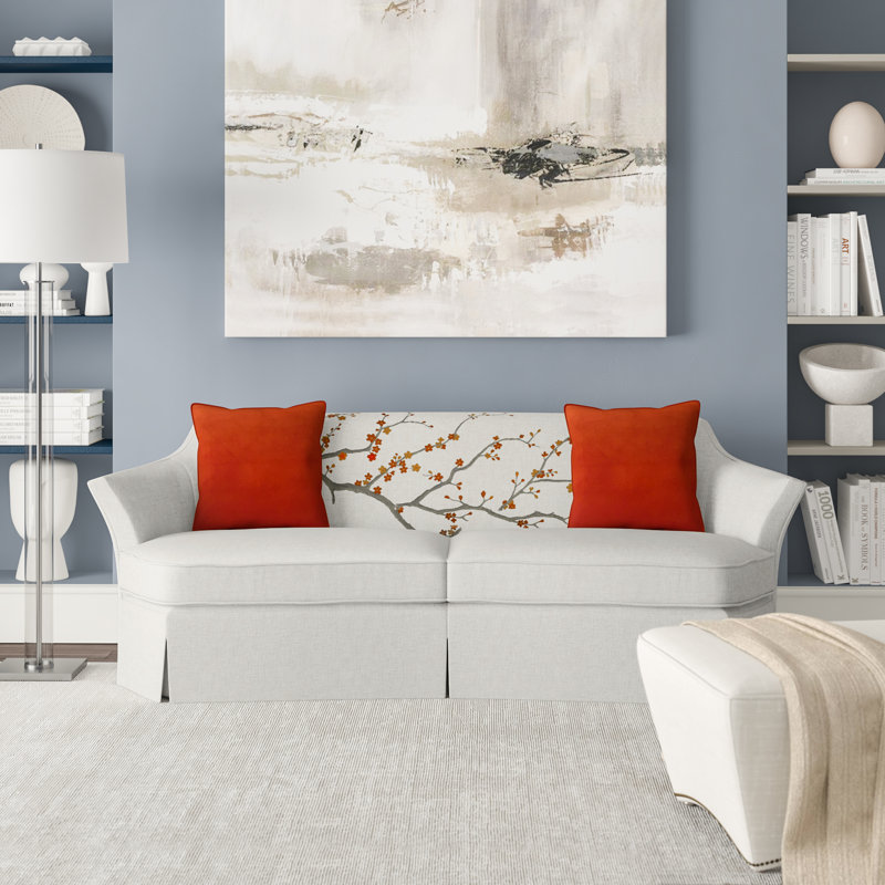 Cee Zee Sofa, Stepping Stones Ivory, Adobe Rust