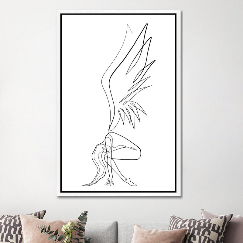 Ethereal by Dane Khy - Print on Canvas, White Framed, 152.5 cm H x 101.5 cm W