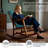 21*17+17*17 in Tufted Rocking Chair Cushion, Filled with Silk Cotton + Sponge Particles, Suitable for Indoor, Study, Living Room, Kitchen, Patio-952235636