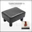 Stylish Faux Leather Ottoman Foot Rest, Small Rectangular Stool for Comfort and Decor Enhancement