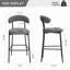 Tabourets de bar en tissu Teddy-363150587