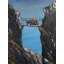 Peinture du Mont Ama Dablam Yak Crossing | Huile sur toile