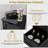 Bathroom Storage Cabinet with 4 Drawers Cut-out Handles Anti-toppling Device Black-656821979