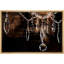 Lustre en cristal sur fond brun foncé-93589281-93589278