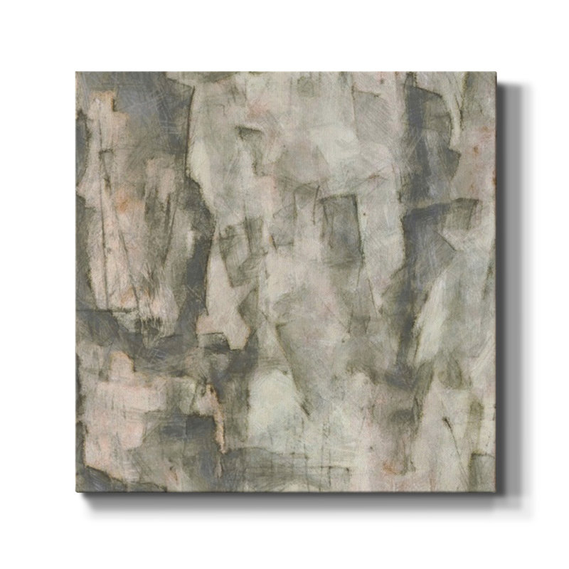 Gray Space II - Toile tendue avec châssis de qualité supérieure - prête à être accrochée