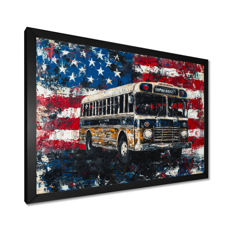 Labibah - Patriotiste américain, art mural, Reproduction encadrée d'une seule photo, Noir, H 12 po x l 20 po